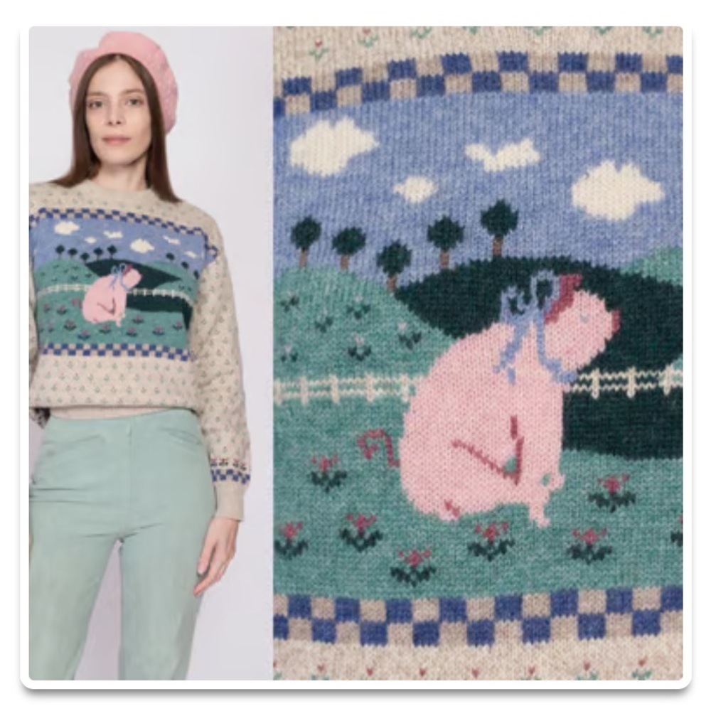 Eddie Bauer 1989 Wool Cottagecore Sweater